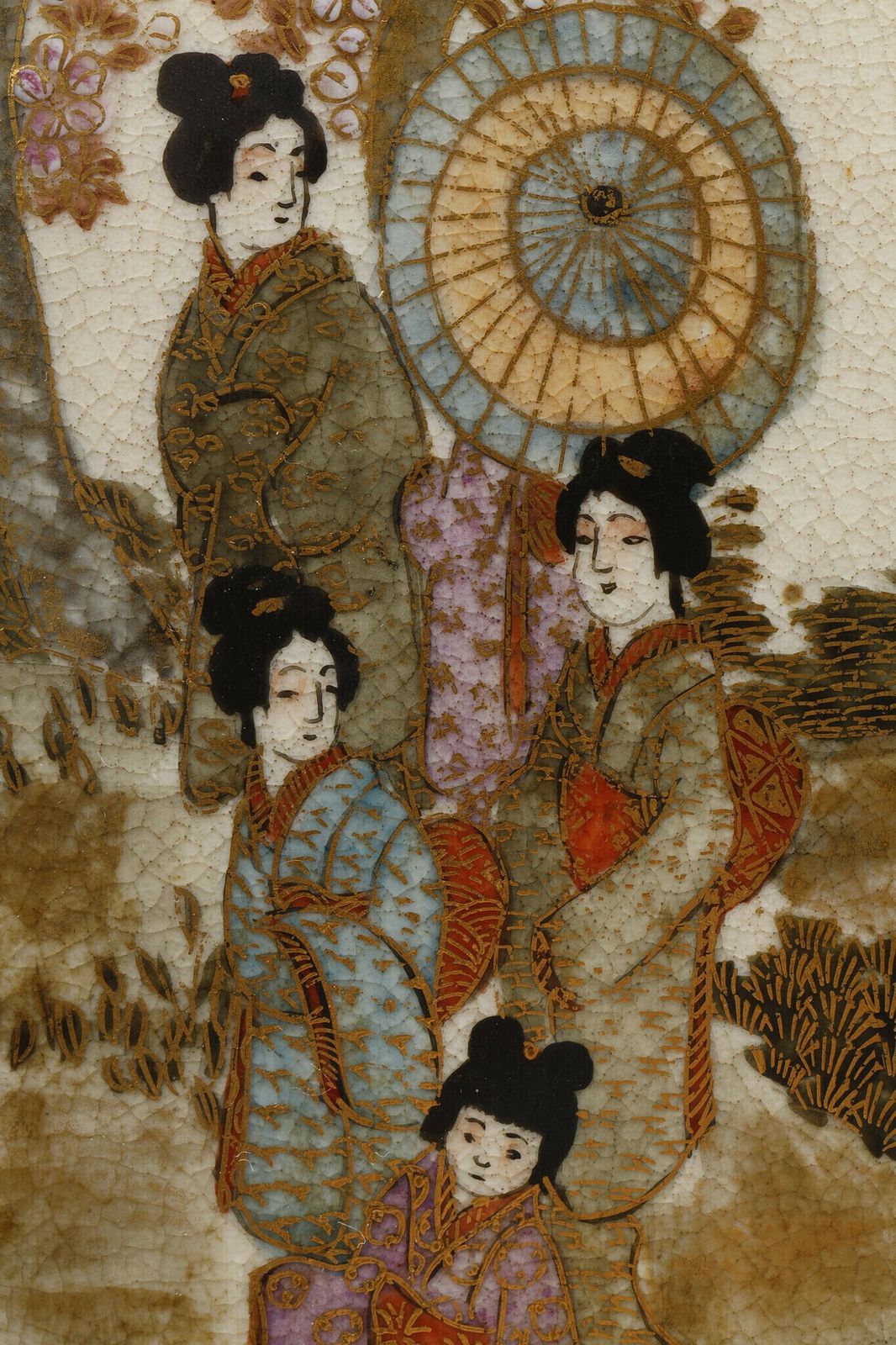 890.0 Small Satsuma Porcelain Vase From Japan, Meiji Period (1868 1912). photo