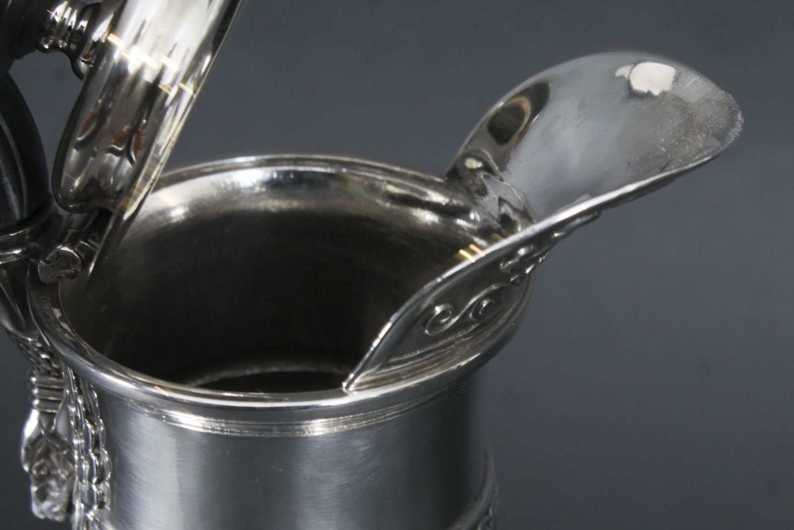 photo furniture Antique Paul Storr Sterling Silver Coffee Biggin On Stand 1809 19th C