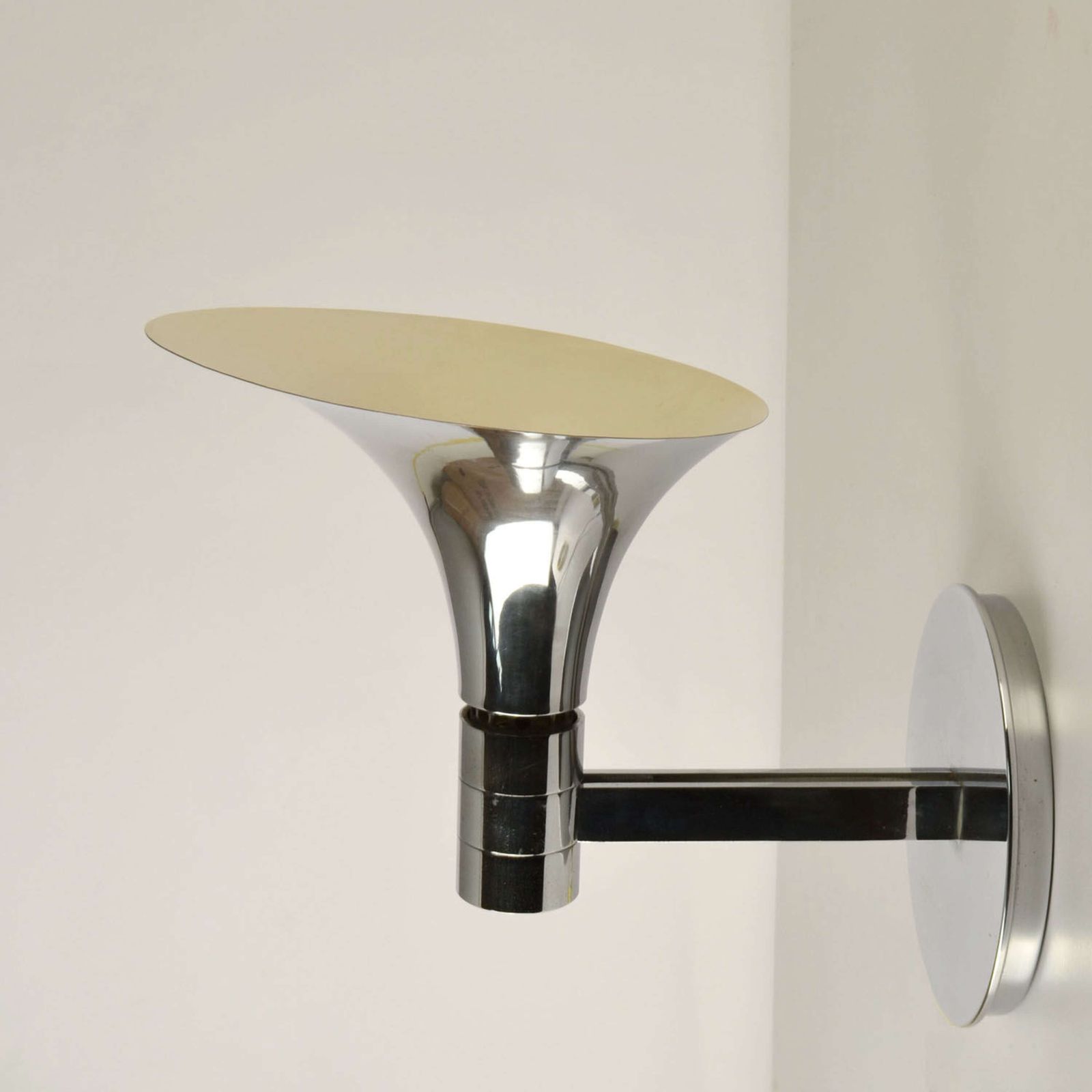 photo furniture Pair Of Chrome Wall Lights By Franco Albini & Franca Heig 1960's Italy