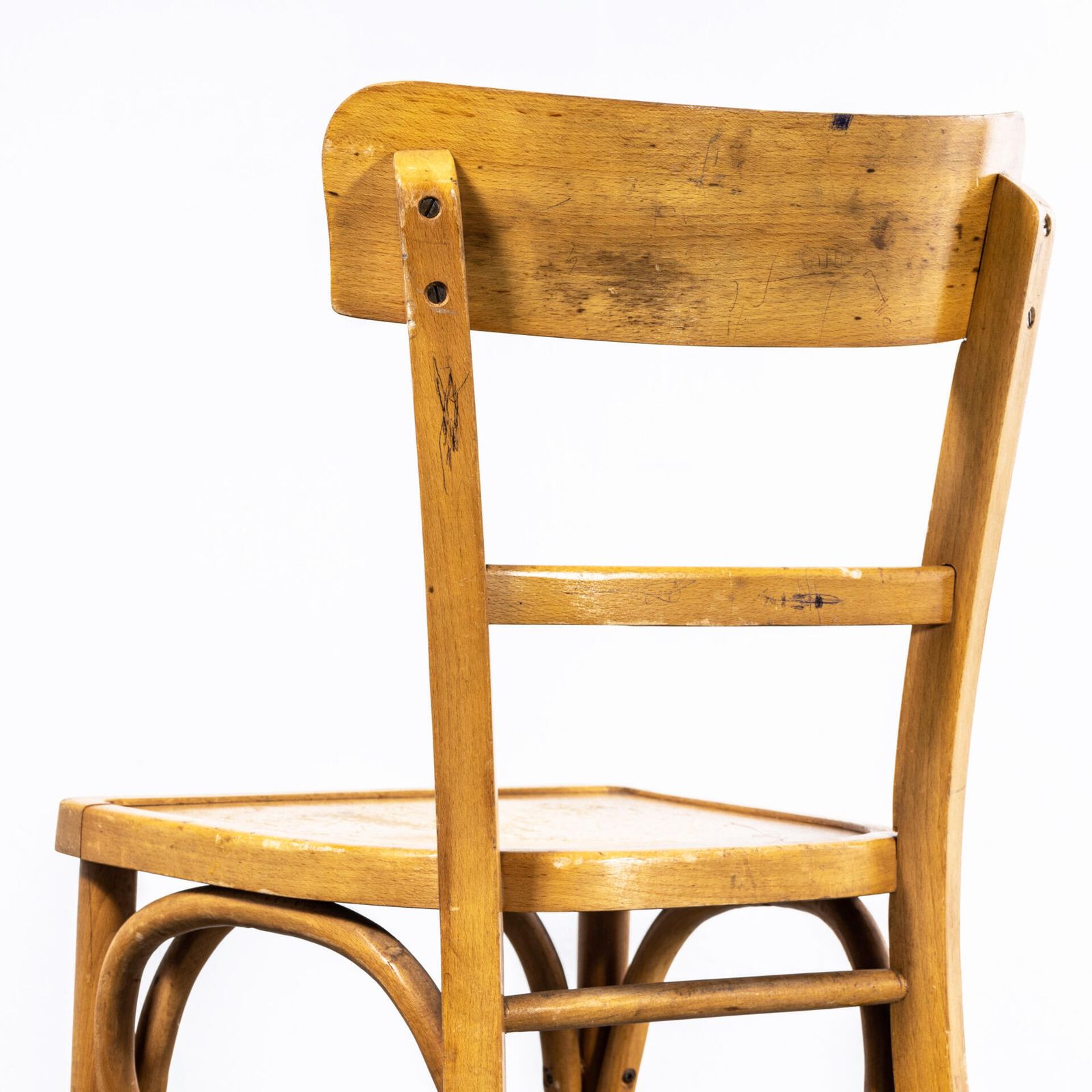 150.0 1950’s Blonde Farmhouse Chair With Framed Seat – Small Batch Available photo