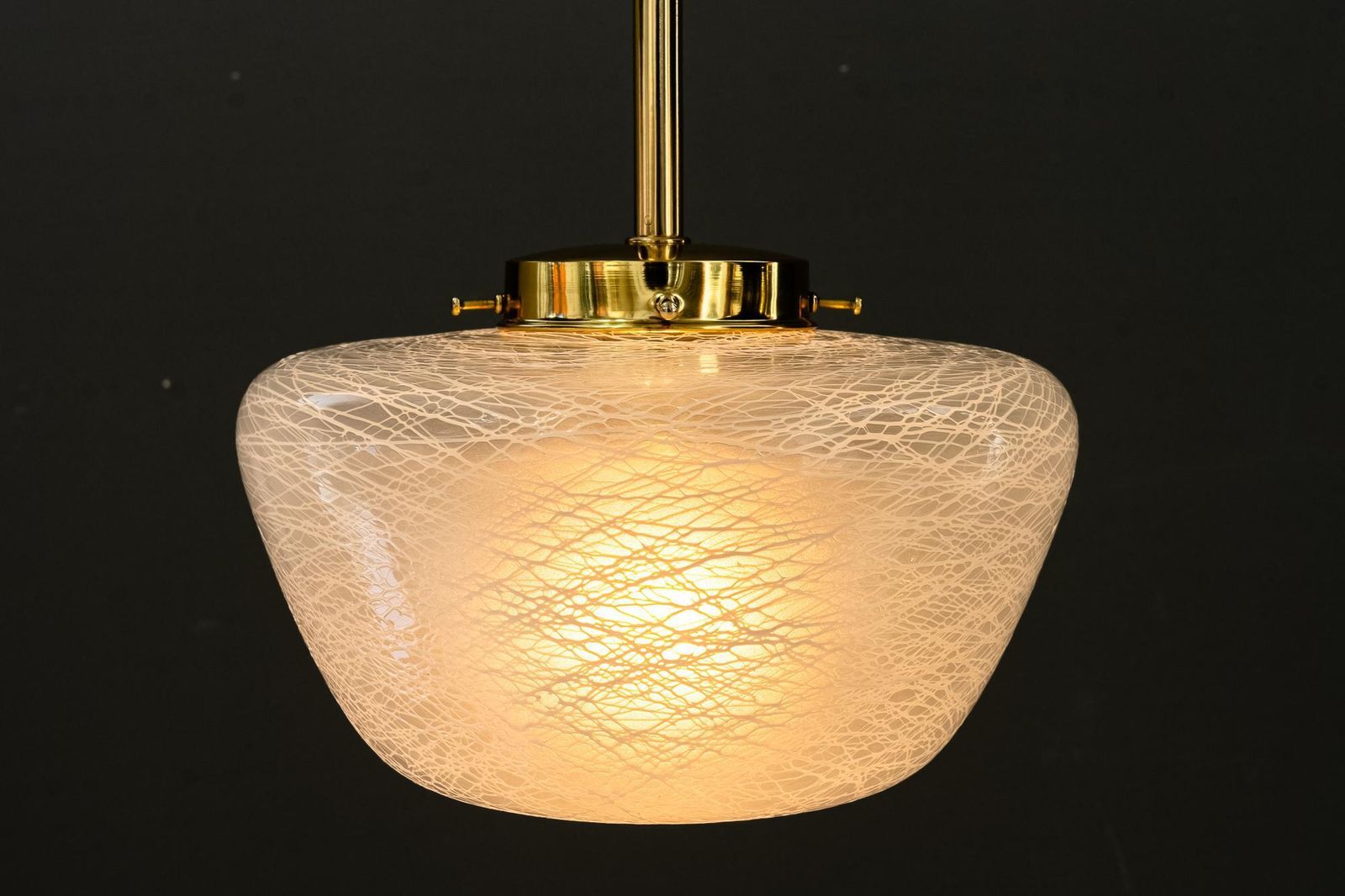 photo vinterior 4 Pendants With Glass Shades Vienna Around 1950s