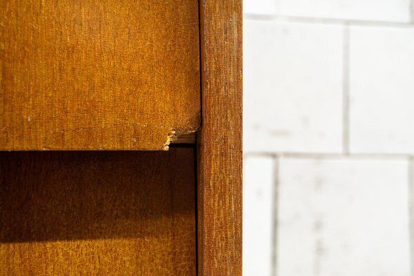 Dressoir In Hout En Ijzer Van Leonardo Fiori Voor Isa Bergamo, Italië, Ca. Jaren 1950 photo vinterior