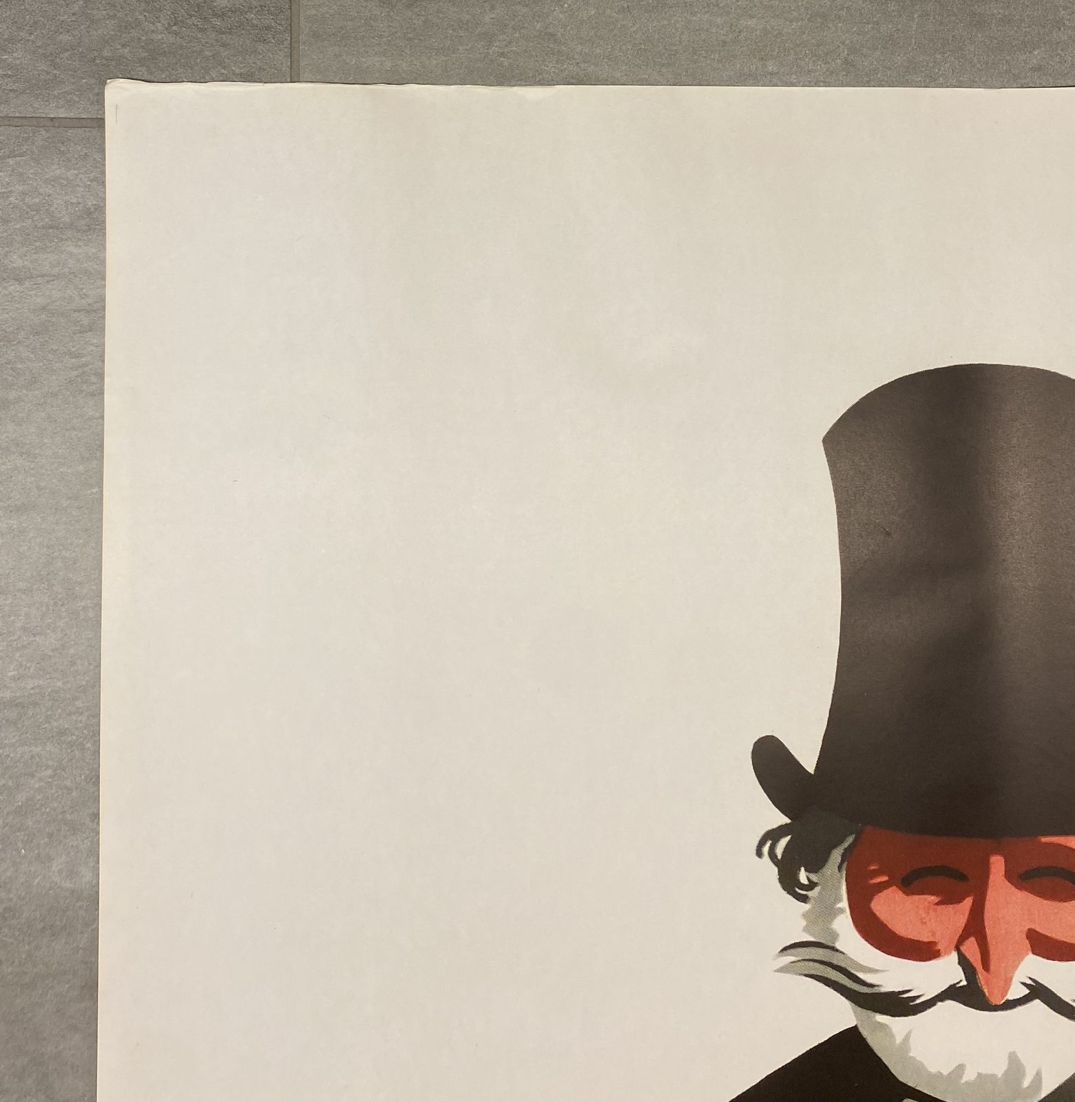 Punt E Mes, Brindisi A Giuseppe Verdi   Original Vintage Affiche C.A. Cm 200 X 140 photo Art