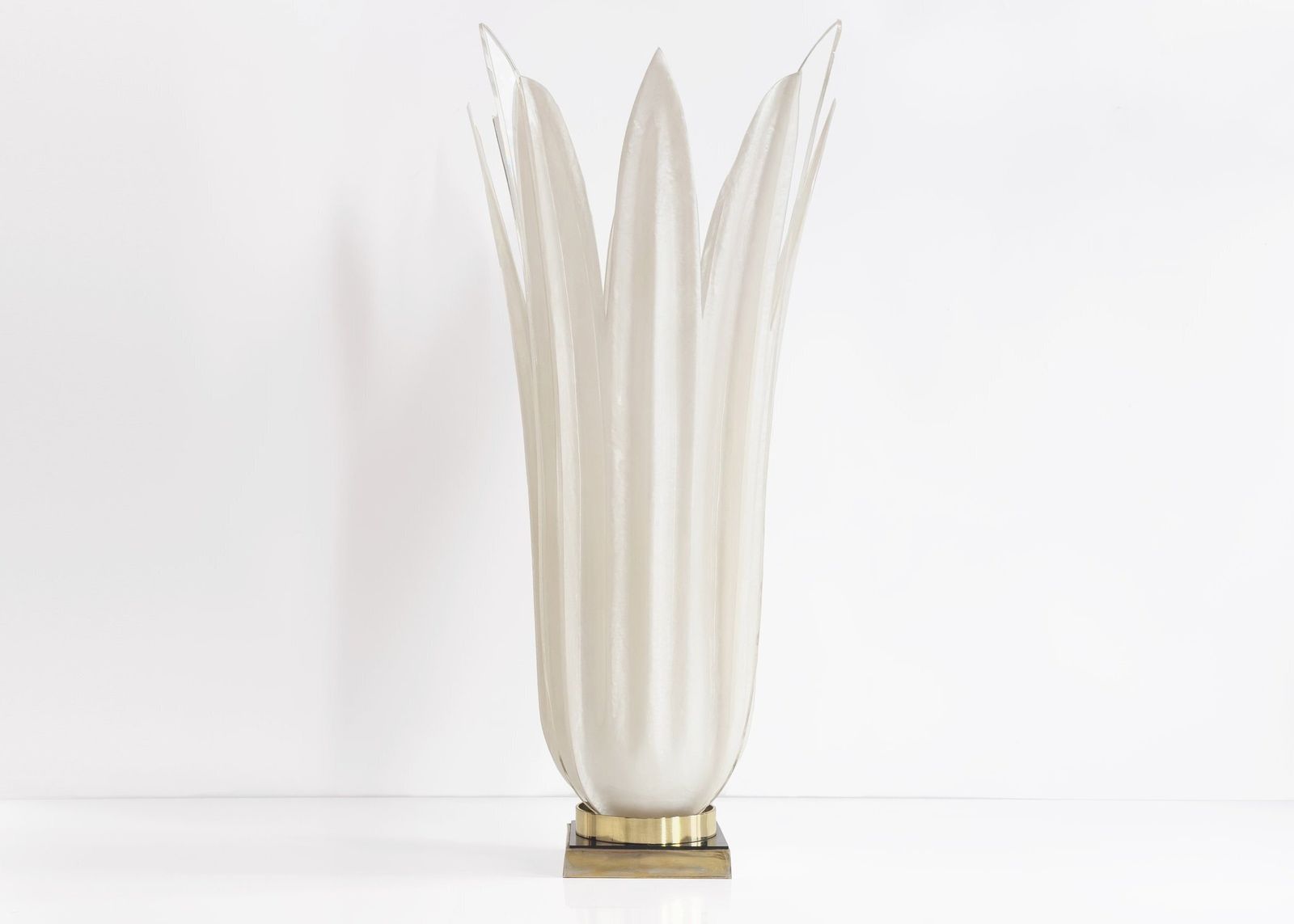 20th Century Tulip Table Lamp By Maison Rougier In Acrylic Resin And Plexiglass, 1970s