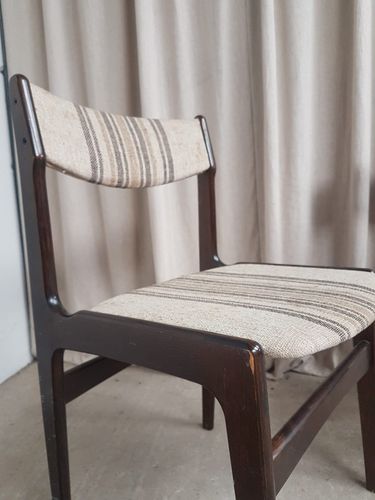 Vtg Mid Century Pair Set 2 Danish Dining Chairs By Erik Buch Scandi Retro R758 photo vintage