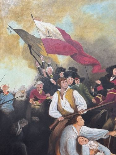 Historic After John Trumbull 'The Battle Of Bunker Hill' Artist Robert Lawson photo vinterior