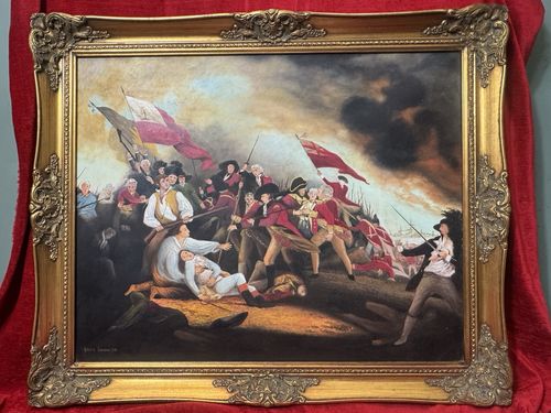 photo vinterior Historic After John Trumbull 'The Battle Of Bunker Hill' Artist Robert Lawson