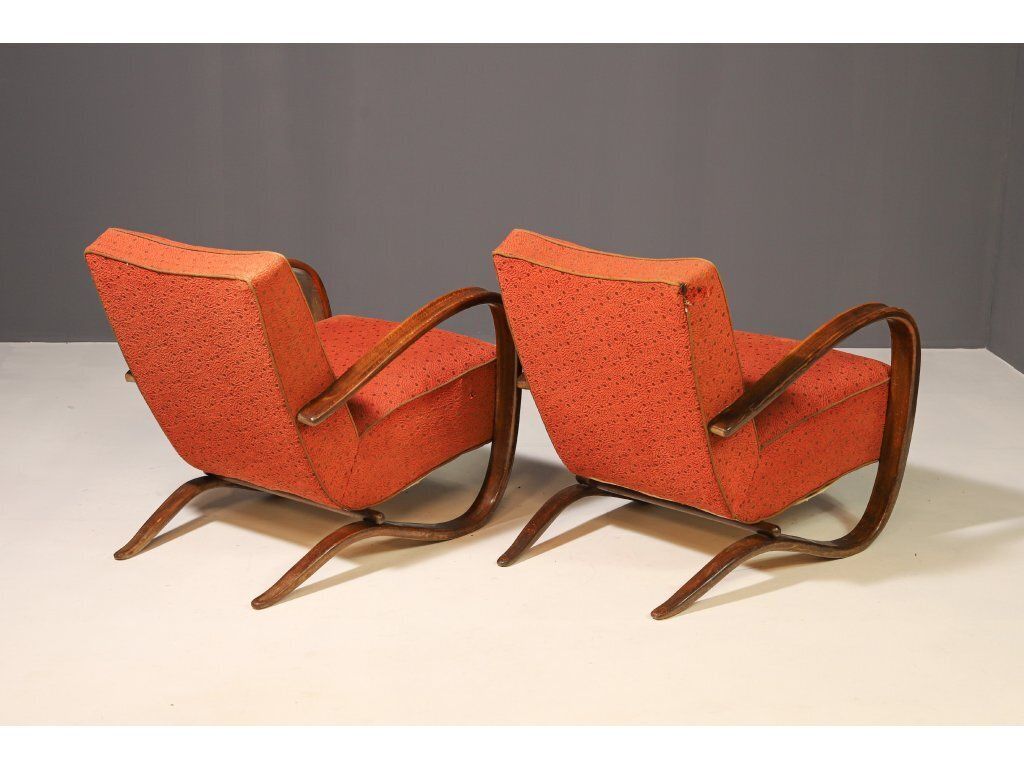 Art Deco Streamline Armchairs H269 By Jindřich Halabala, 1930s, Set Of 2 photo vinterior