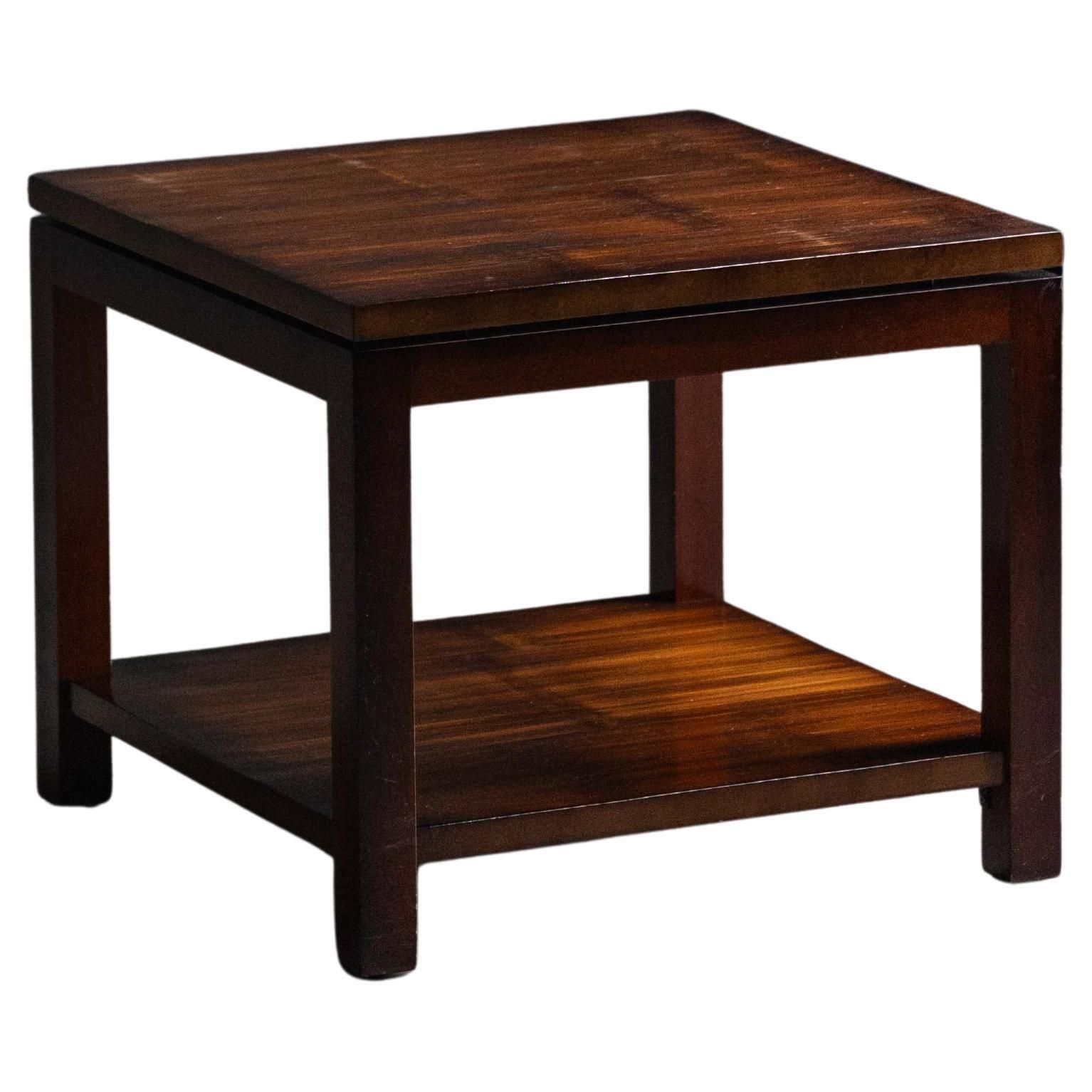 Bamboo Side Table By Axel Vervoordt, Belgium, 1980s