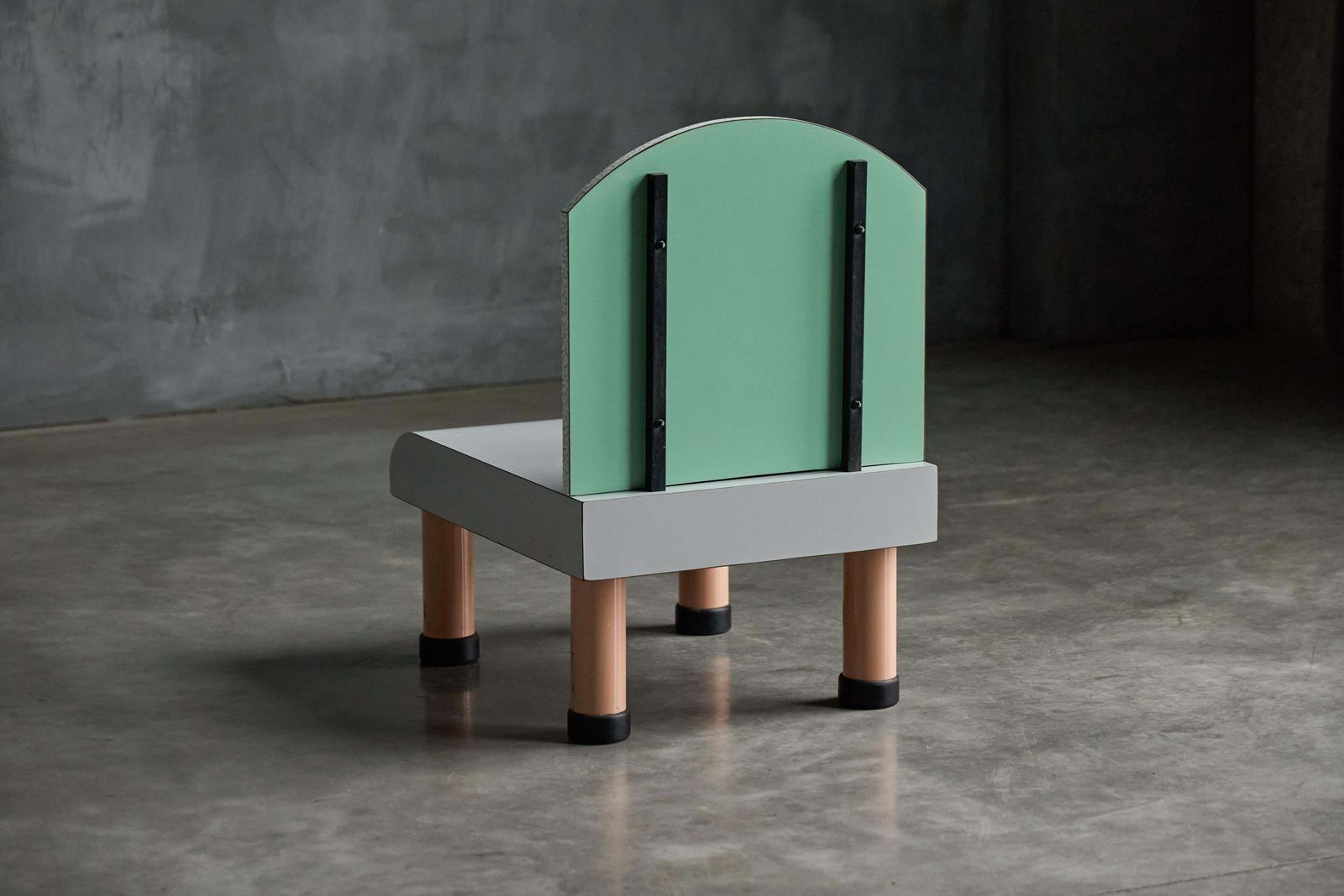 photo furniture Sottsass Inspired Memphis Milano Chair, Italy, 1980s