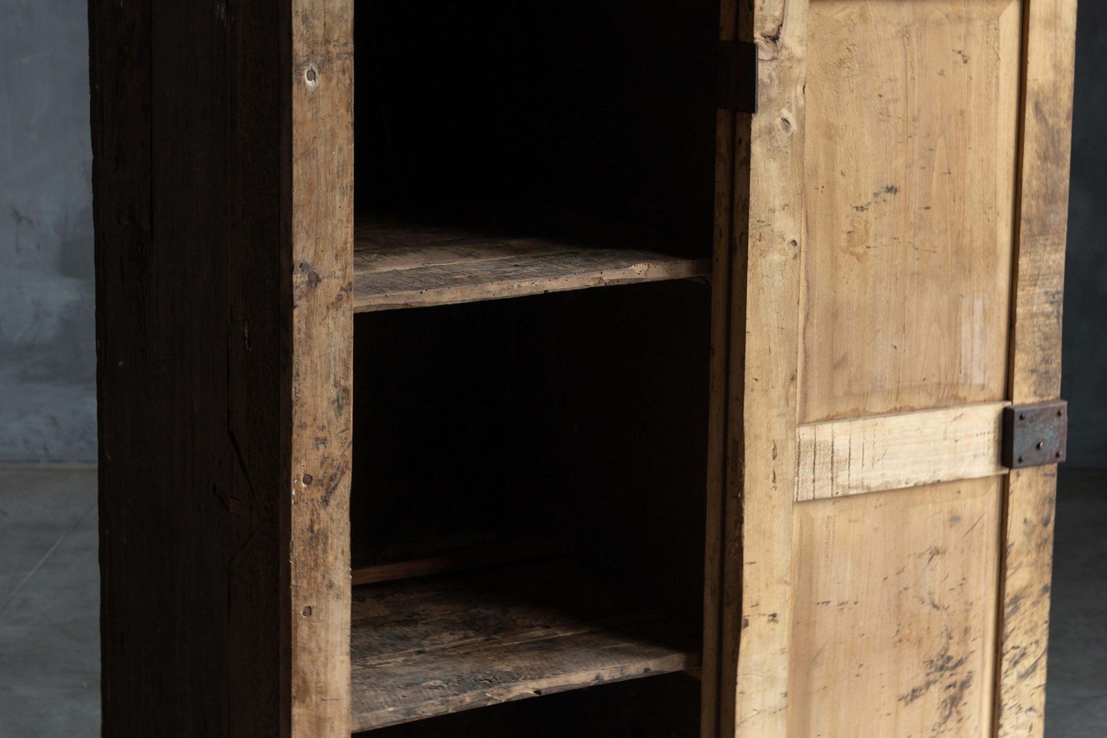 Primitive Folk Art Cabinet, France, 19th Century photo Furniture