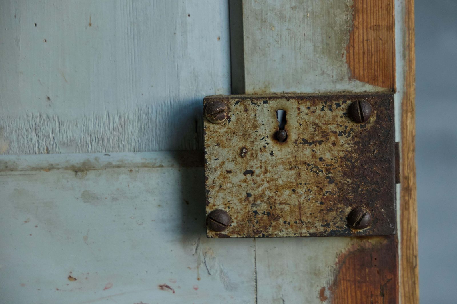 photo furniture Rustic Primitive Green Cabinet, France, 19th Century