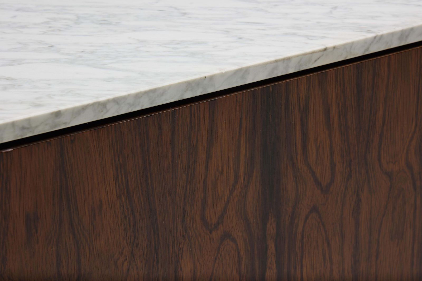Carrara Marble And Rosewood Cabinet By Alfred Hendrickx, Belgium, 1960s photo vinterior