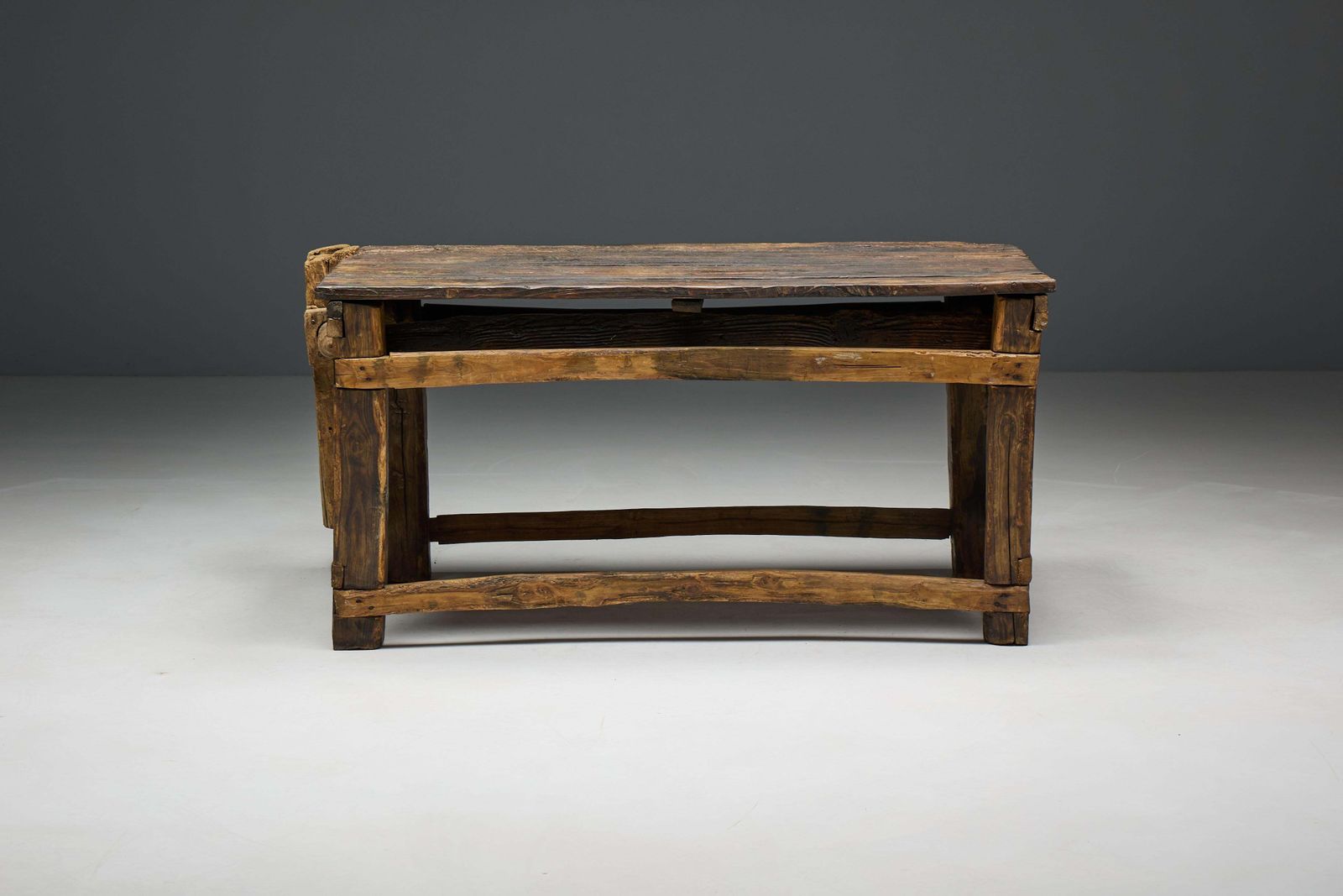 photo vinterior Rustic Primitive Working Bench, France, Early 19th Century