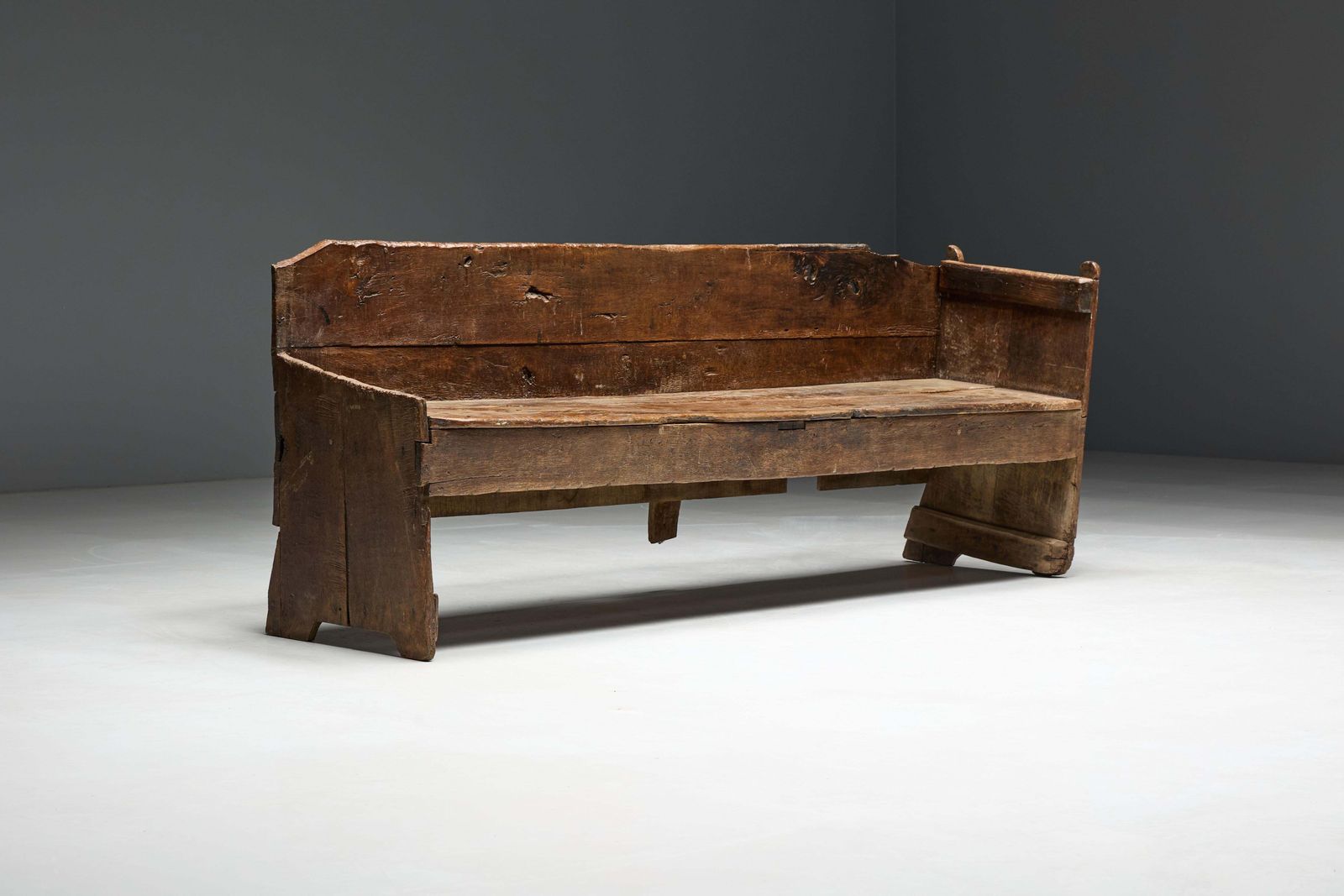 Primitive Wabi Sabi Bench, France, 19th Century photo Furniture