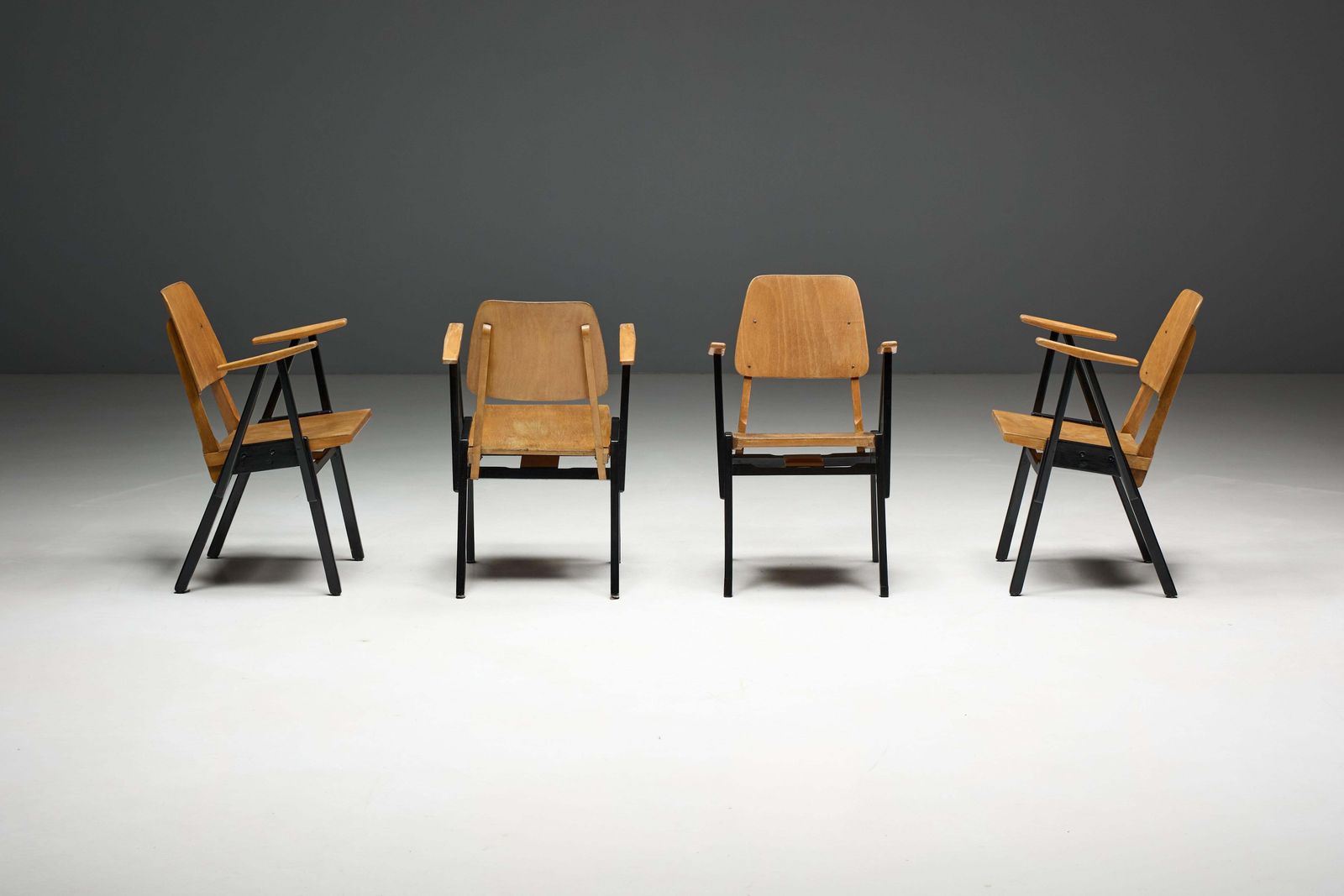 Palais De Tokyo Armchairs By Ermeloo Zwager, Netherlands, 1950s photo buy