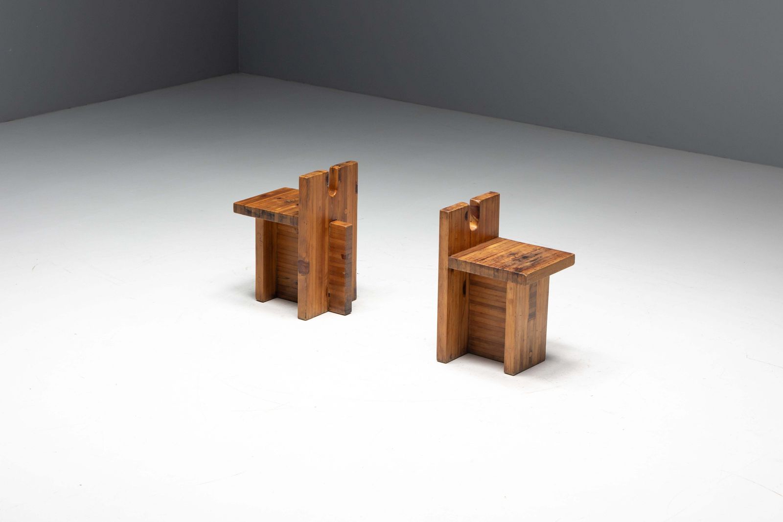 Sesc Stools By Lina Bo Bardi For Sesc Pompeia, Brazil, 1970s photo vintage