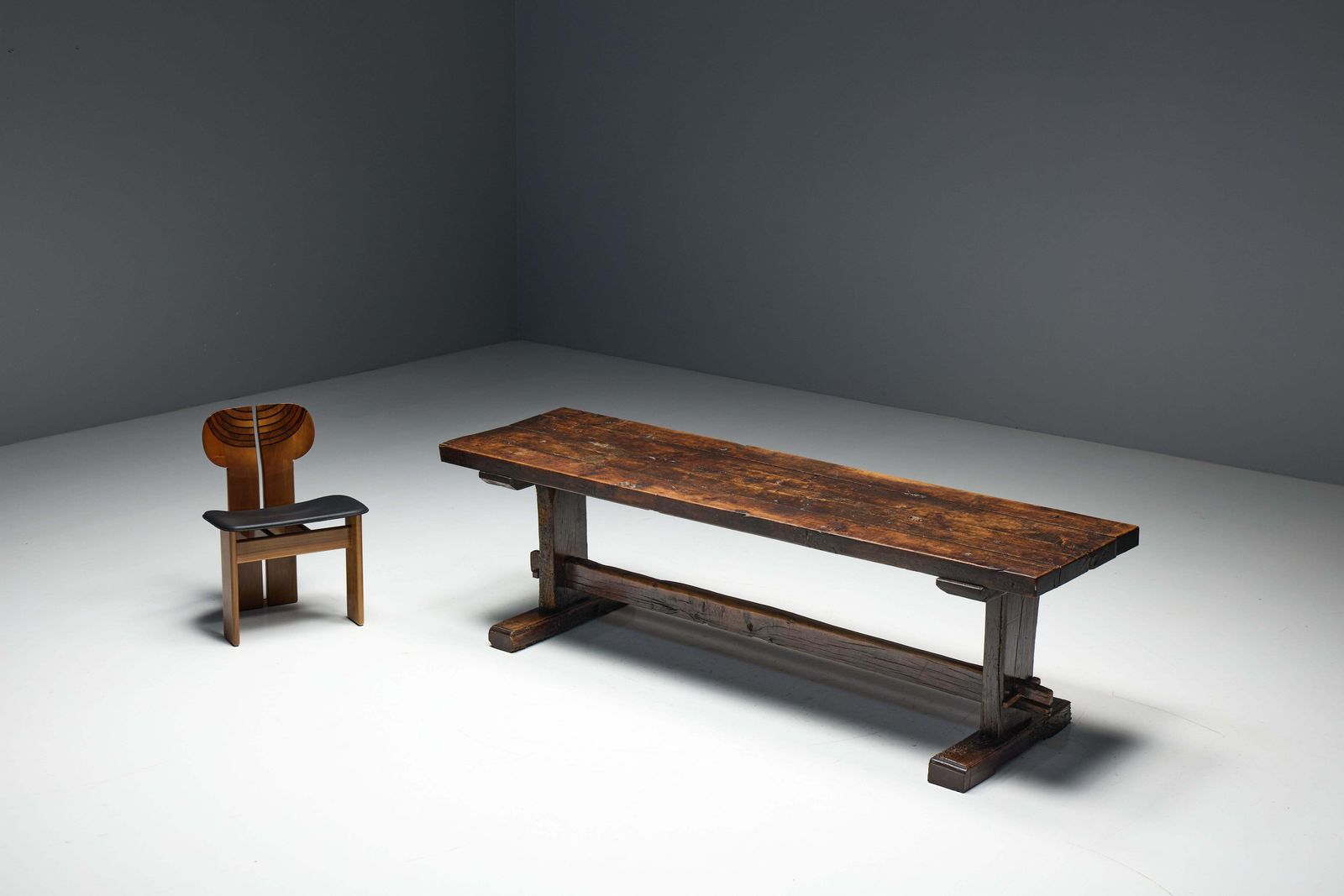 Robust Travail Populaire Farm Table, France, 19th Century photo vinterior