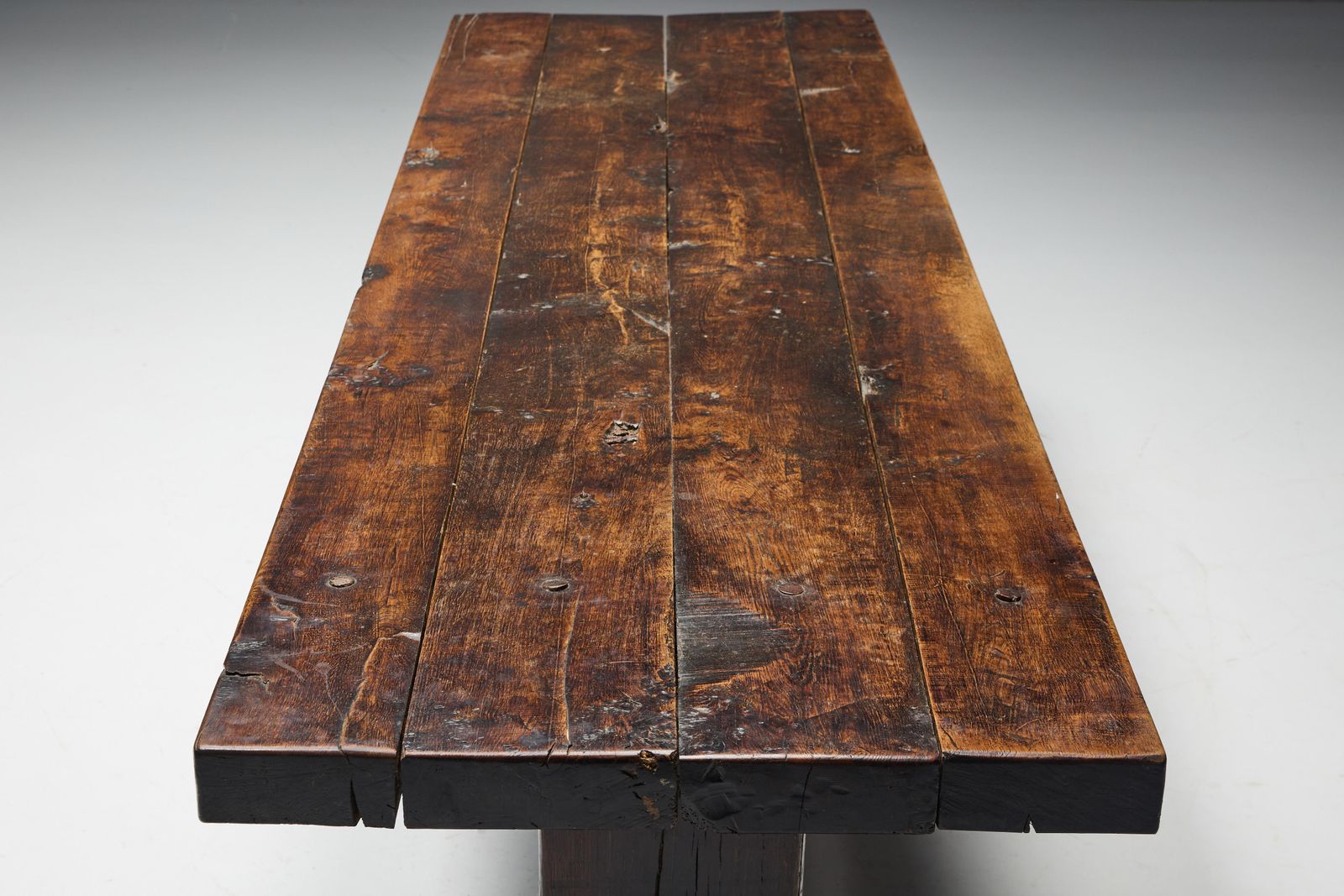 Robust Travail Populaire Farm Table, France, 19th Century photo buy