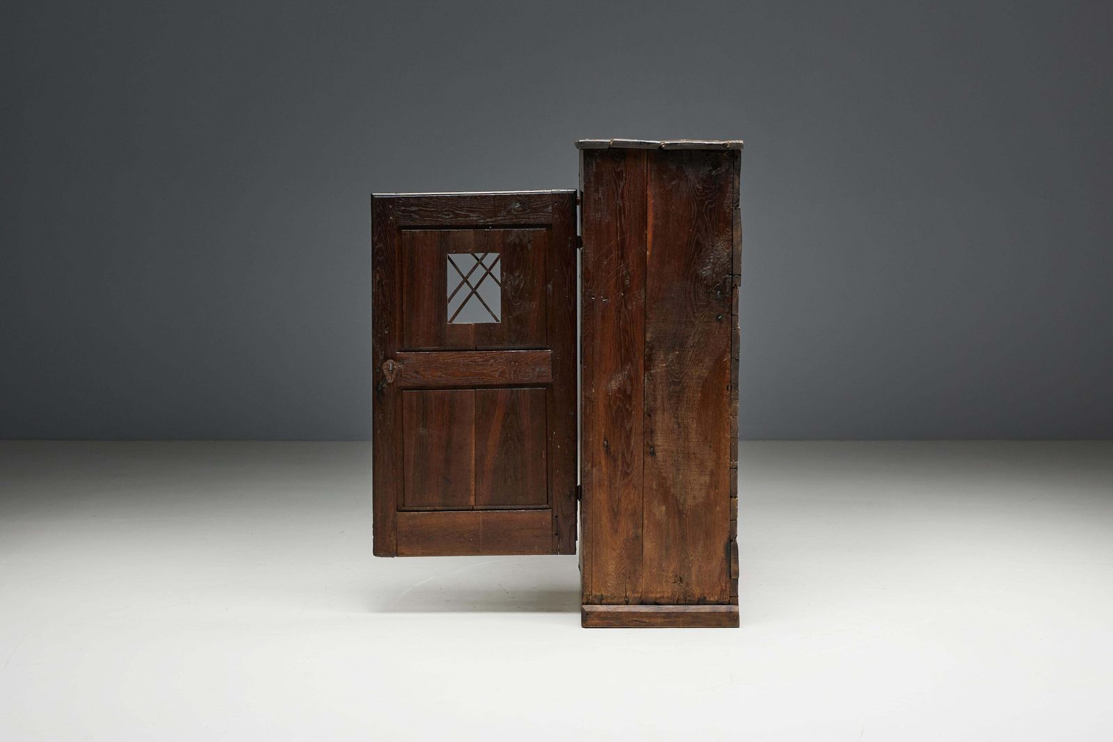 Primitive Wabi Sabi Cabinet, France, 19th Century photo vintage
