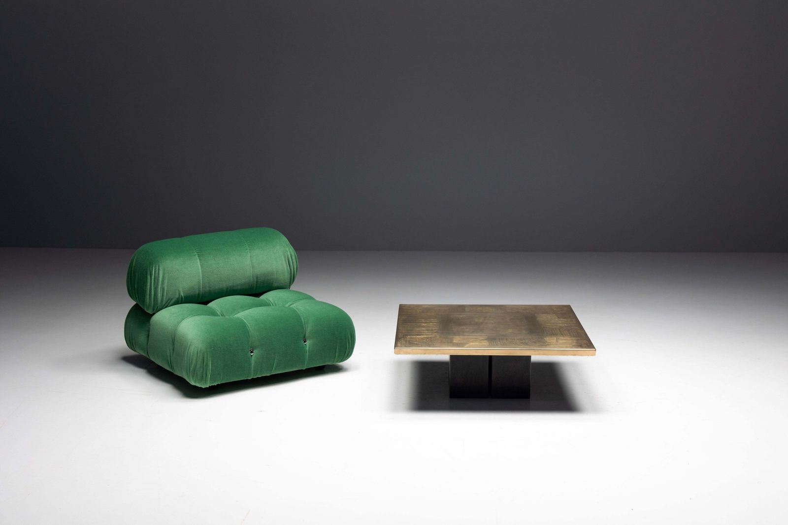 Brass Etched Coffee Table By Christian Heckscher, Belgium, 1970s photo furniture