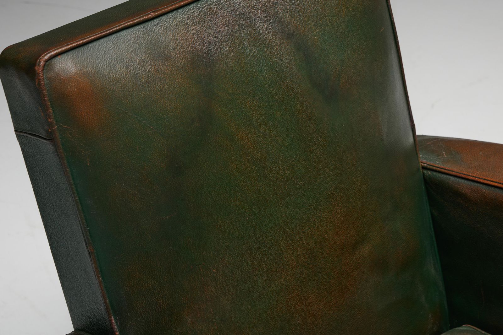 photo for sale Art Deco Leather Club Chairs, France, 1930s