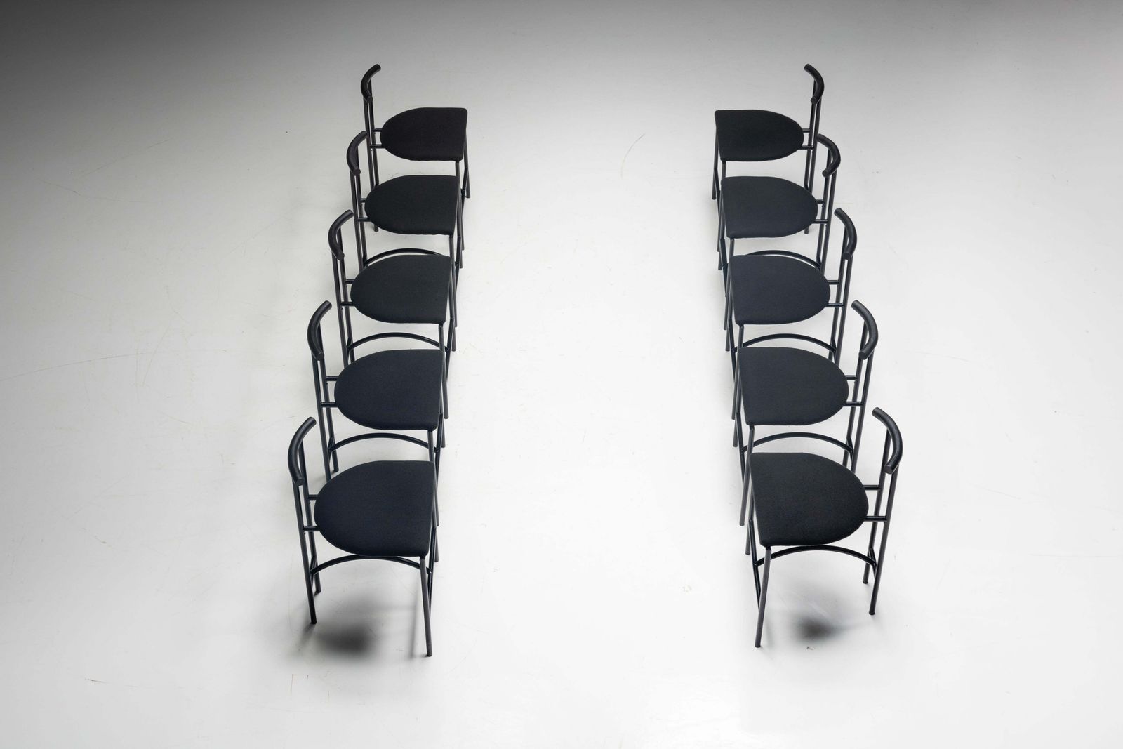 Postmodern "Tokyo" Dining Chairs By Rodney Kinsman For Bieffeplast, Italy, 1980s photo for sale