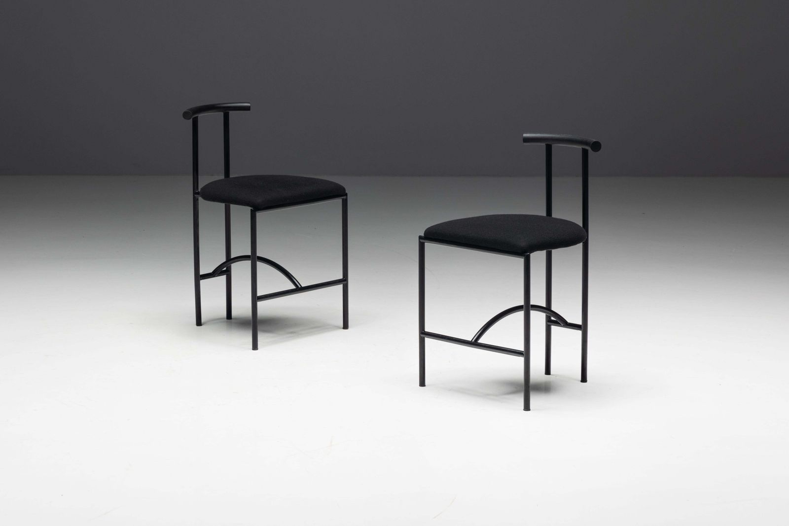 photo for sale Postmodern "Tokyo" Dining Chairs By Rodney Kinsman For Bieffeplast, Italy, 1980s