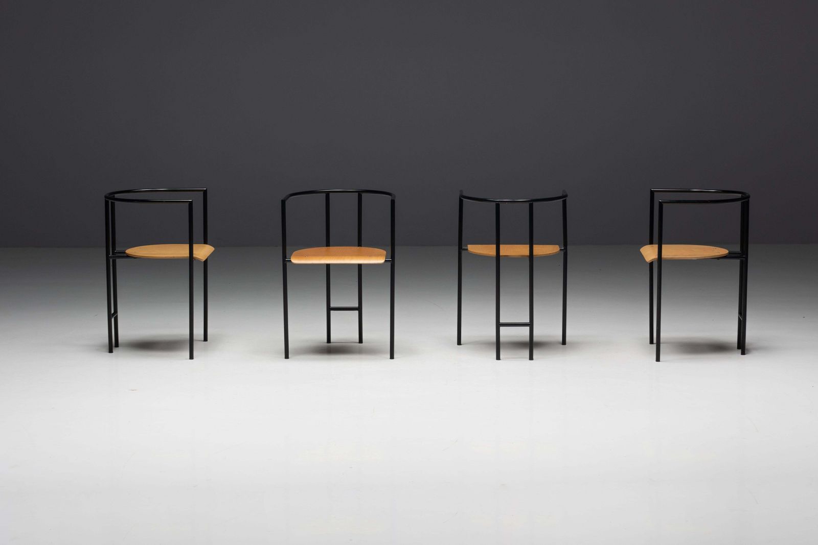 Postmodern "Tokyo" Armchairs By Rodney Kinsman For Bieffeplast, Italy, 1980s photo vintage