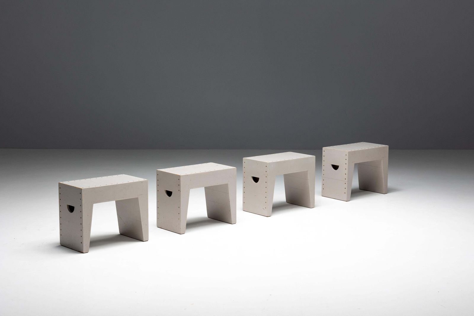 Bossche School Stools By Dom Hans Van Der Laan & Jan De Jong, Netherlands, 1970s photo vinterior