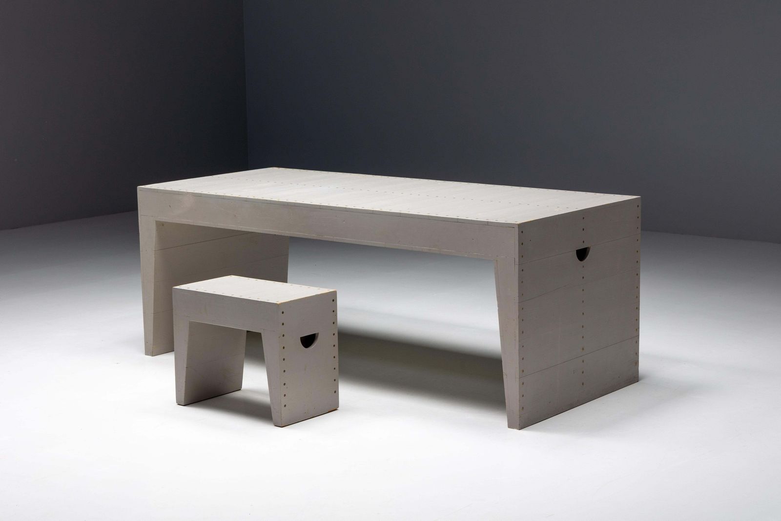 photo furniture Bossche School Table By Dom Hans Van Der Laan & Jan De Jong, Netherlands, 1970s