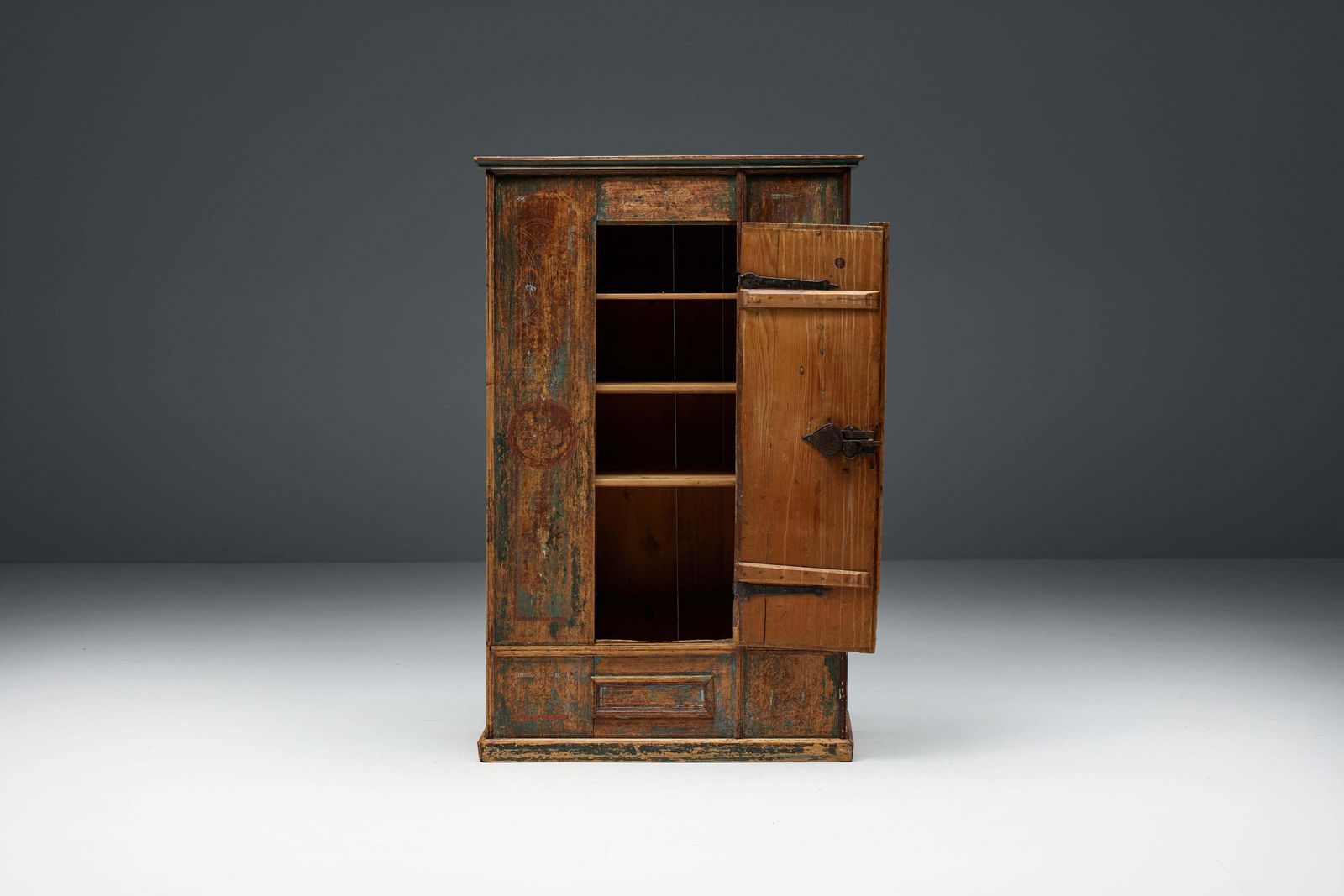 Rustic Travail Populaire Cabinet, France, 18th Century photo Furniture
