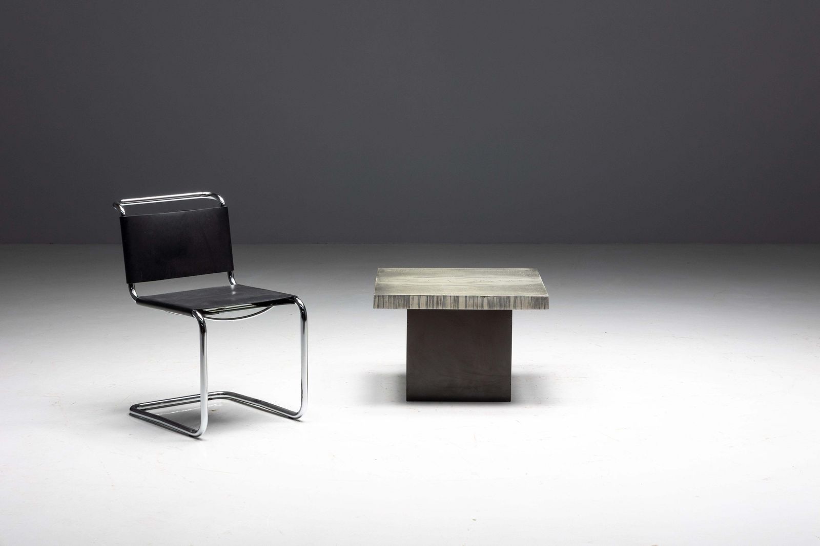 Aluminium Etched Coffee Table By Marc D’haenens, Belgium, 1970s photo for sale