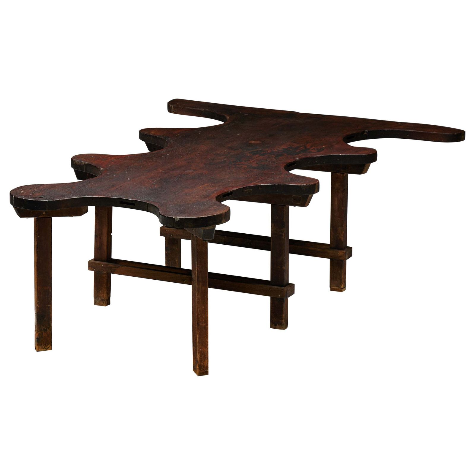 Rustic Free Form Organic Table, France, Late 19th Century