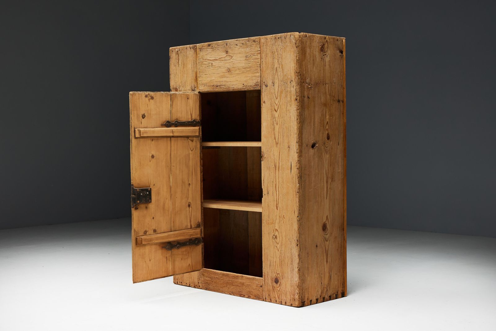 Brutalist Naive Cabinet, France, Early 19th Century photo buy