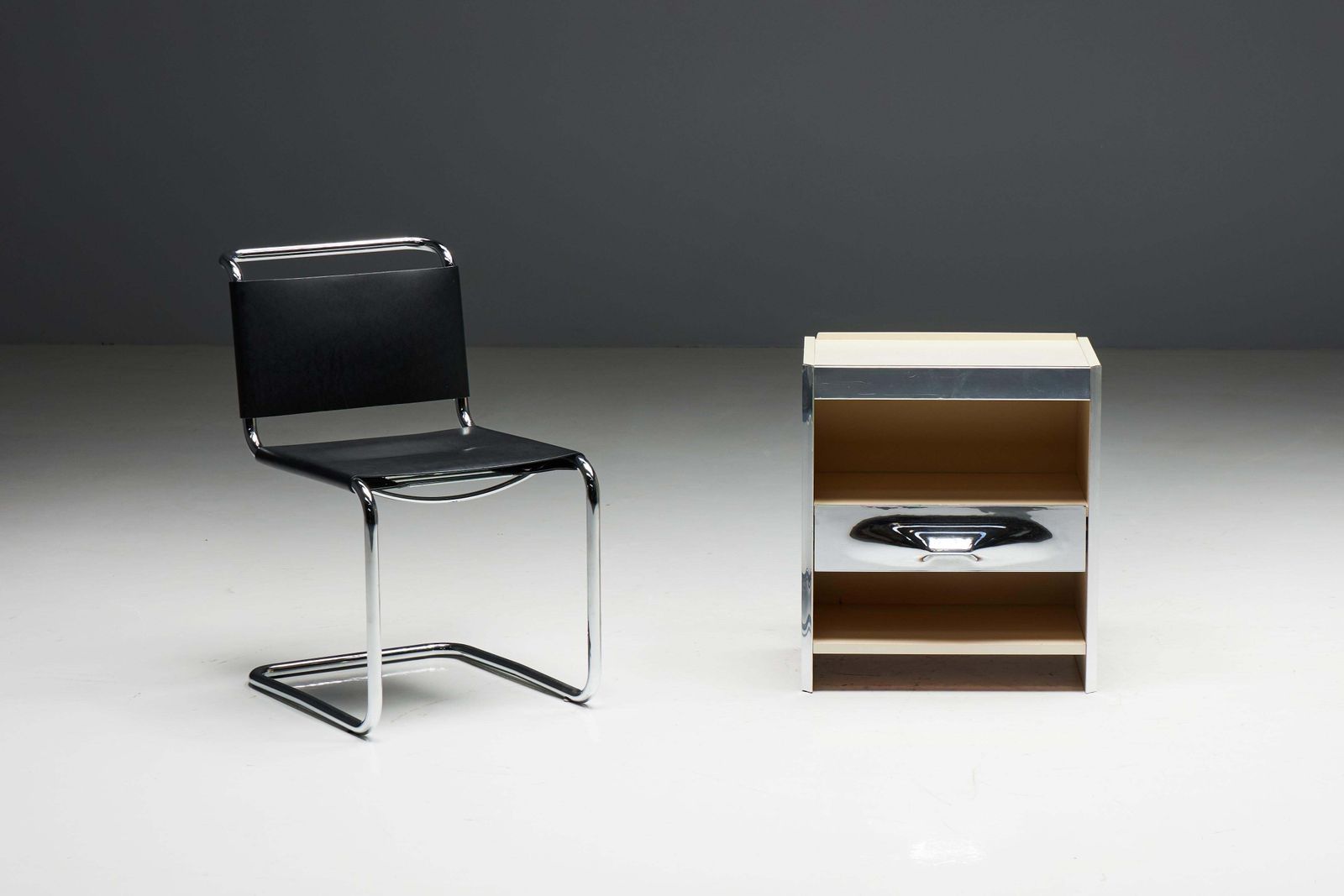 photo furniture Bedside Table By Raymond Loewy, France, 1960s