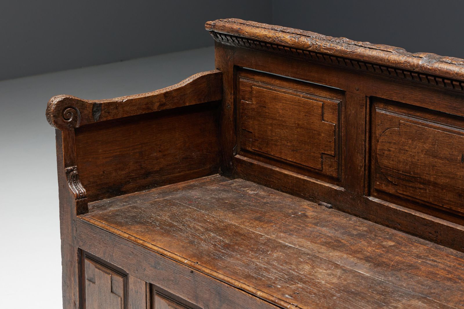 Art Populaire Chest Bench, France, 17th Century photo Furniture