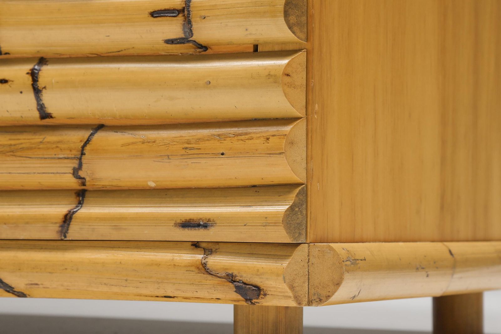 Bamboo Venturini Chest Of Drawers, Hollywood Regency, 1970s photo vintage
