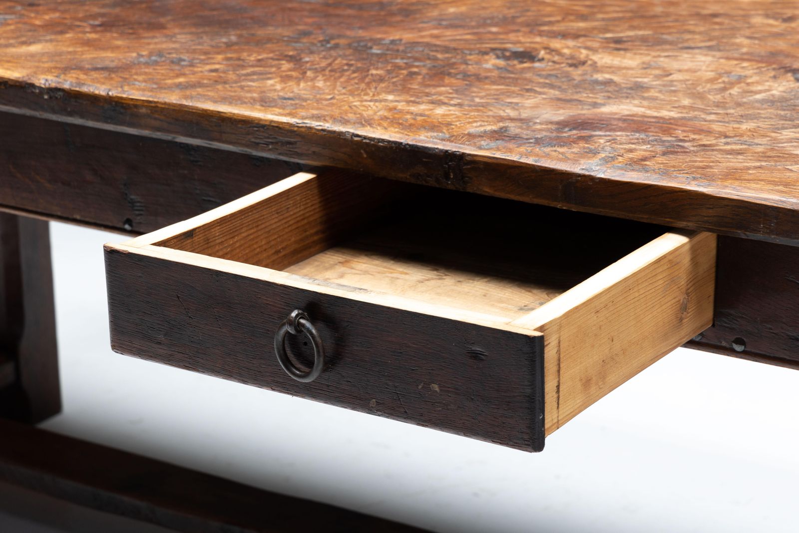 Brutalist Wabi Sabi Dining Table, France, 19th Century photo buy