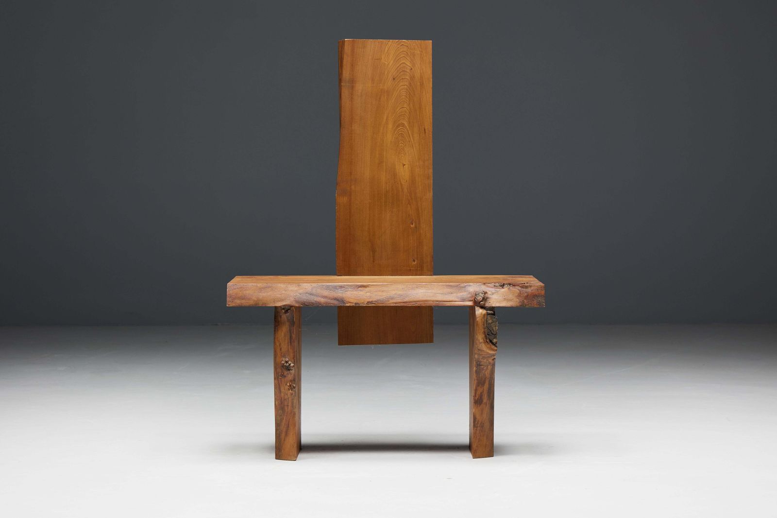 1781.0 Brutalist Monoxylite Chair, France, 1950s photo