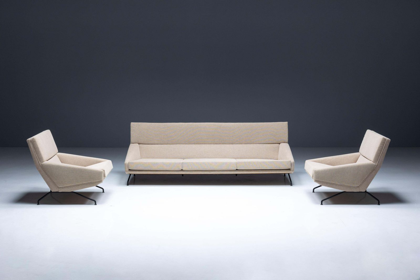 photo vinterior Three Seater Sofa By Georges Van Rijck For Beaufort, Belgium, 1960s