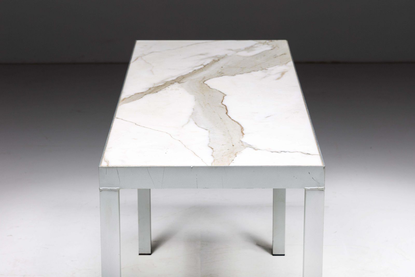 photo vinterior Carrara Marble Console Table By Philippe Starck, France, 1990s