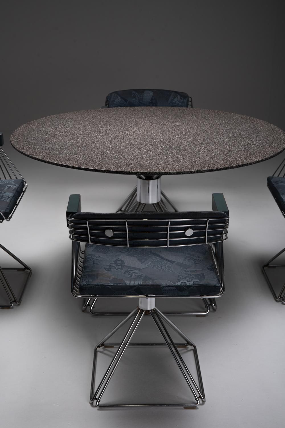 Mid Century Modern Novalux Dining Set By Rudi Verelst, Belgium, 1970s photo Furniture
