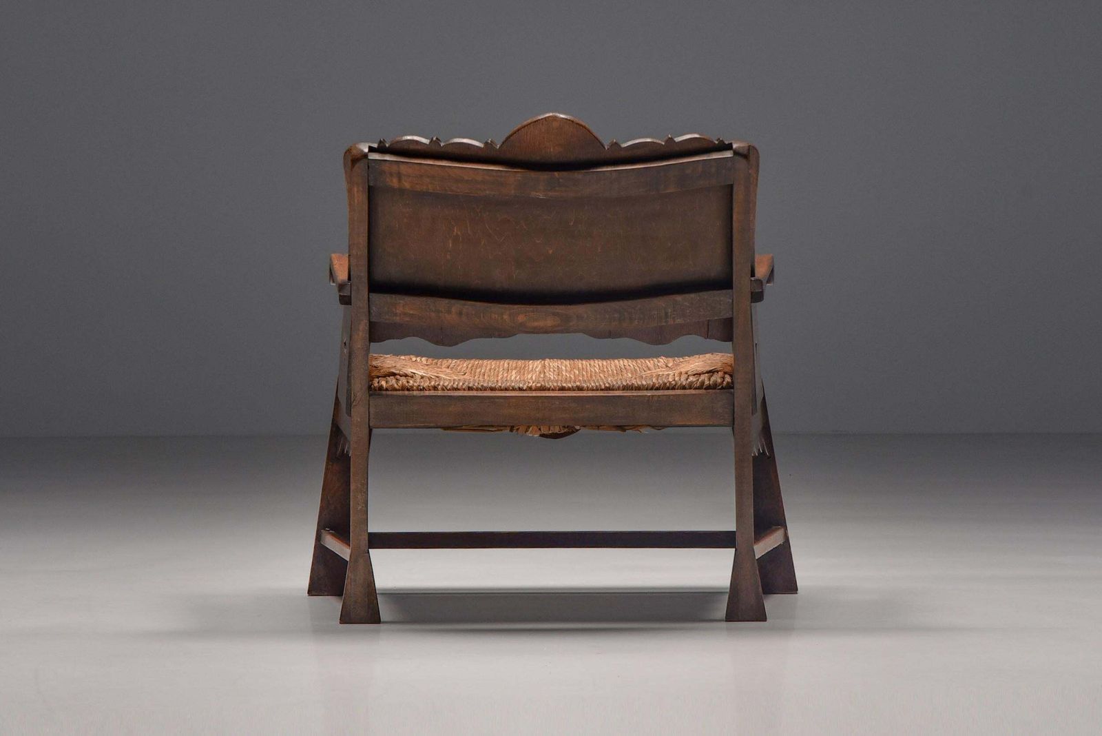 Rustic Folk Art Lounge Chair, Uk, 1920s photo 3503.0