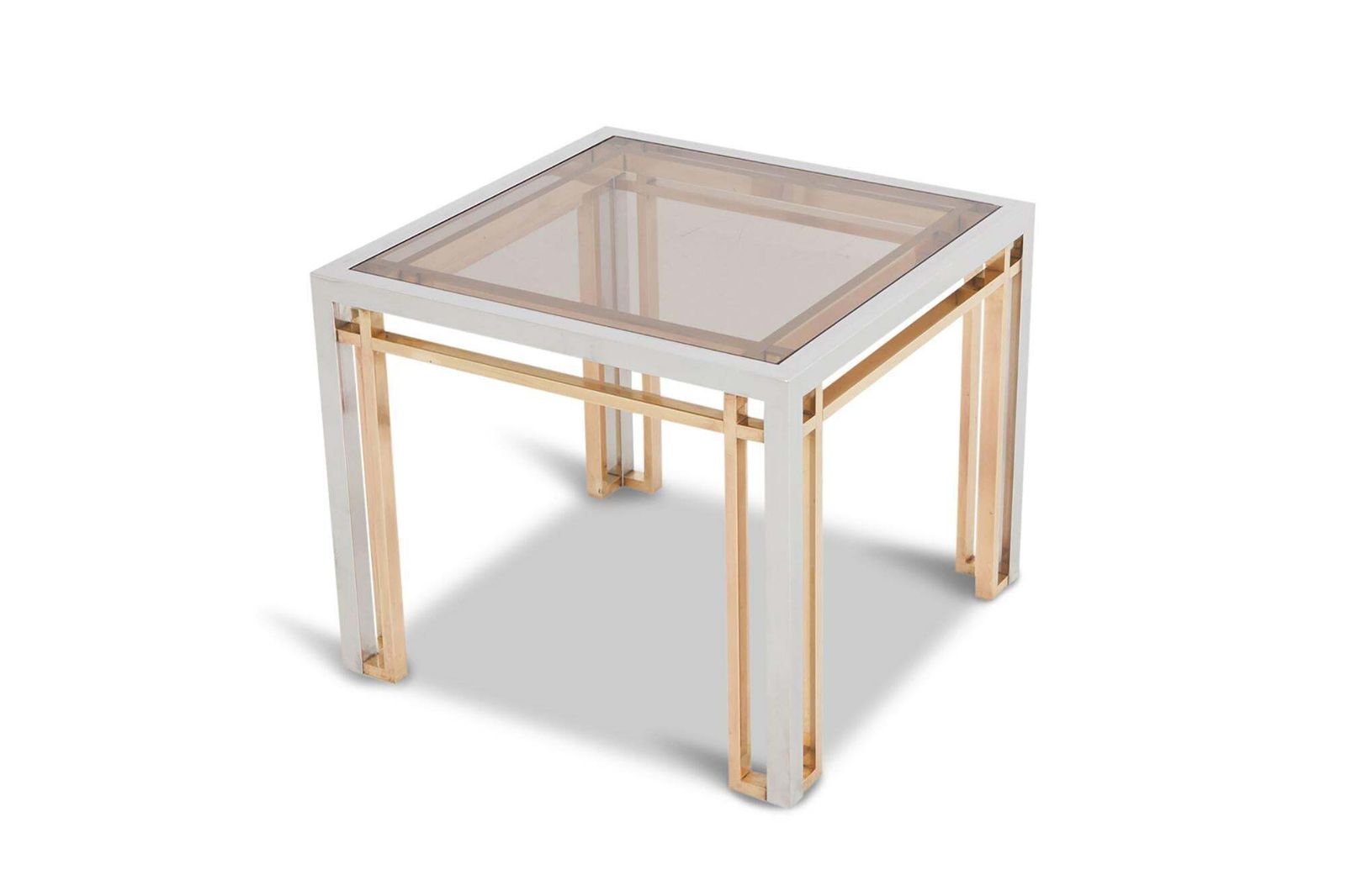 Romeo Rega Side Tables In Chrome, Brass And Glass photo 1187.0