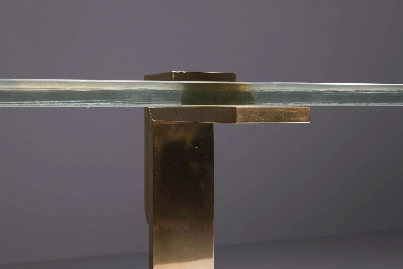 Hollywood Regency Console Table In Brass In The Style Of Maison Jansen, 1970s photo 8489.0