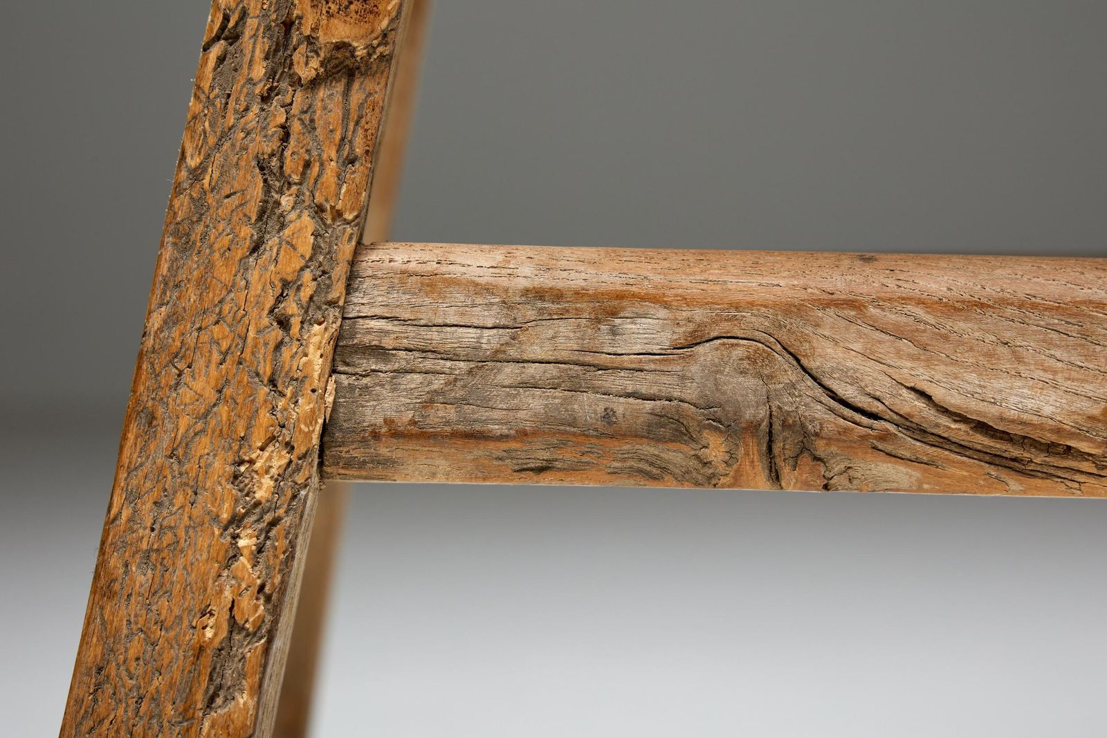 photo furniture Rustic Folk Art Stool, France, Early 20th Century