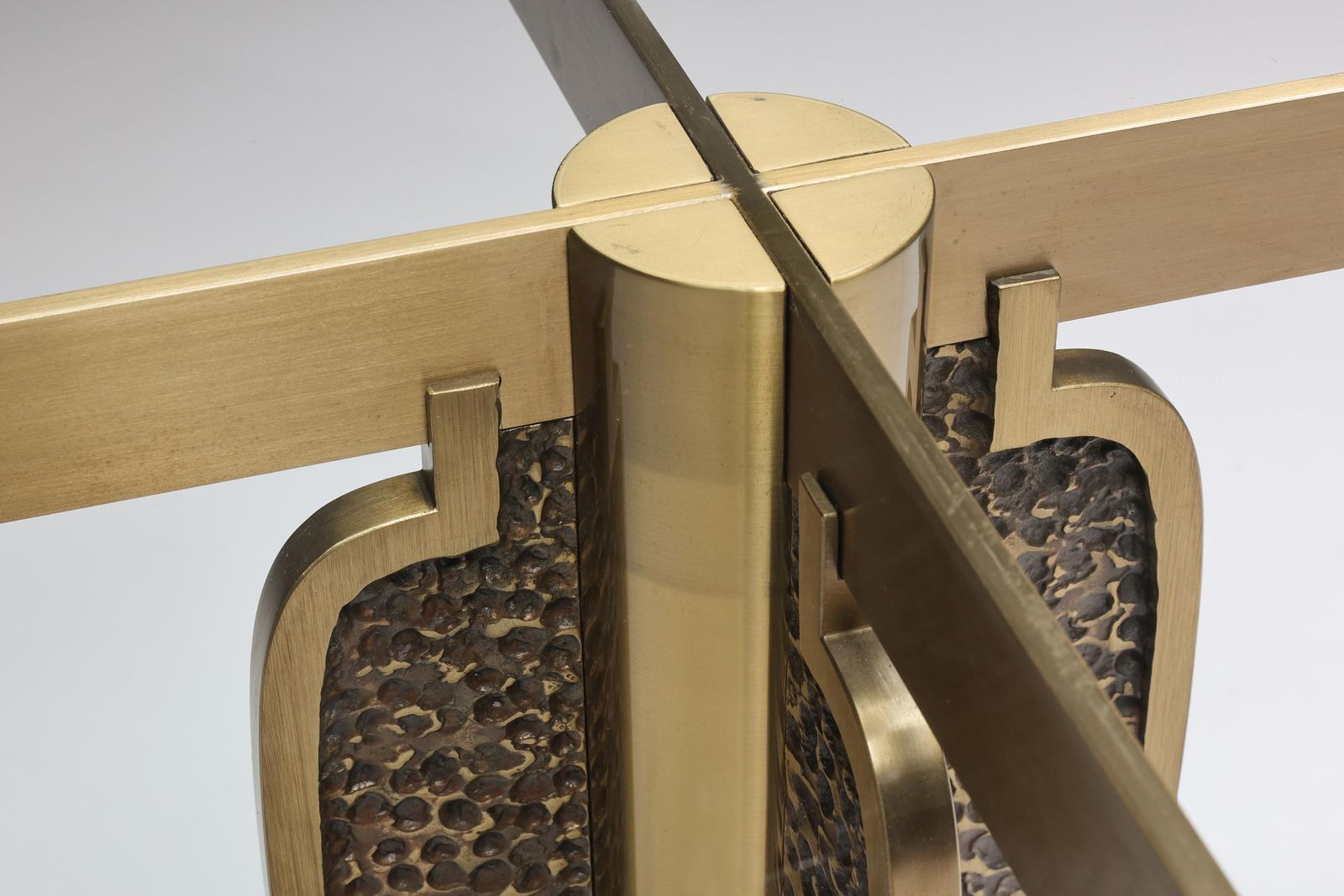 photo furniture Brass Cast Dining Table By Luciano Frigerio, Italy, 1970s