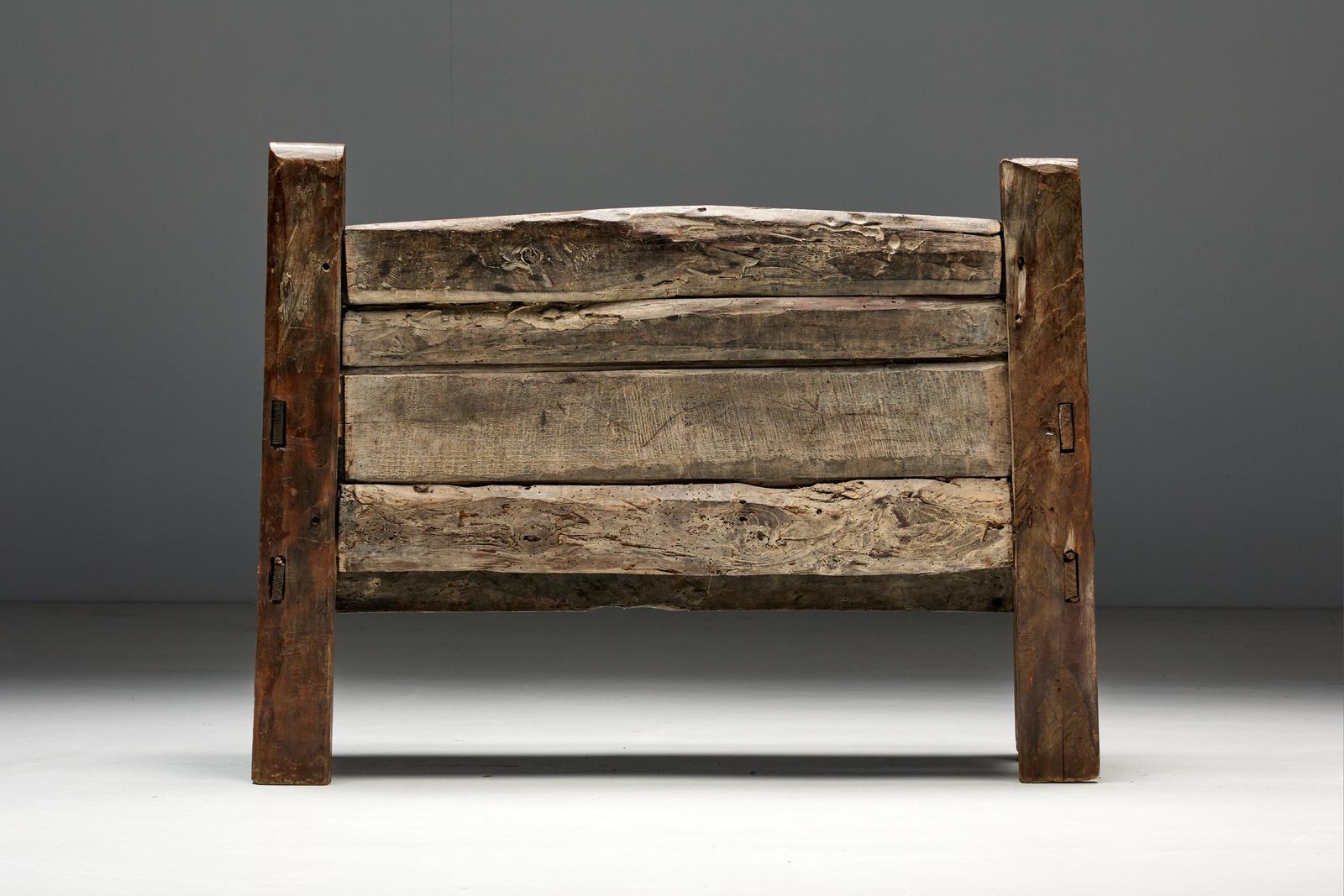 Rustic Folk Art Bench, Spain, 19th Century photo for sale