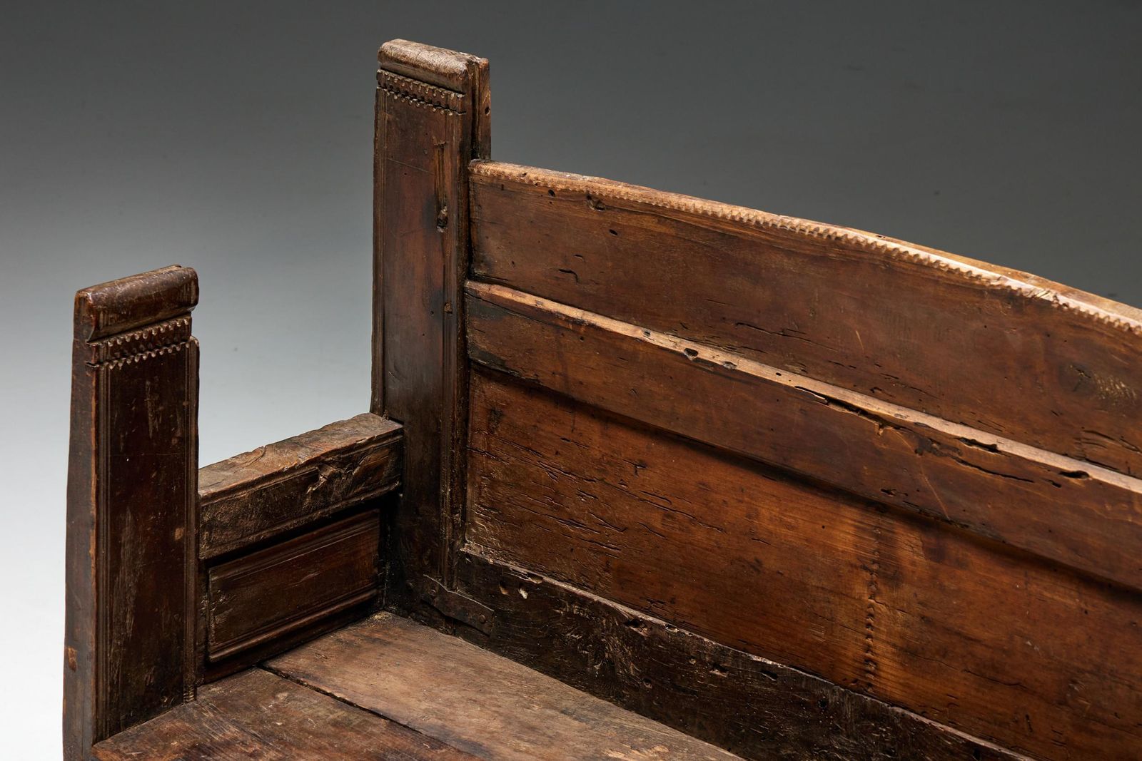 Rustic Folk Art Bench, Spain, 19th Century photo vinterior